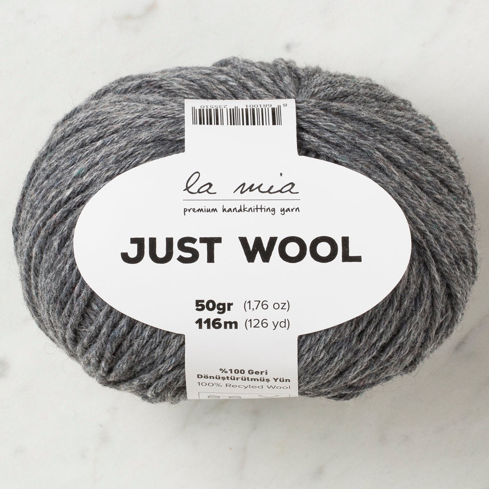 La Mia Just Wool Koyu Gri El Örgü İpi - LT003